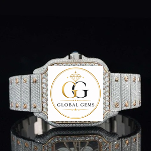 Reloj de Diamantes de Lujo Más Vendido, Completamente Cubierto de Diamantes, Perfecto para el Estilo Hip Hop, Correa de Goma, Ícono de la Moda, Disponible a Precio de Fábrica - Product Image 3