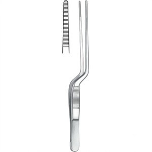 Pinces chirurgicales en acier inoxydable à pointe courbée, certifiées CE Classe I, instrument manuel pour la chirurgie générale - Product Image 6