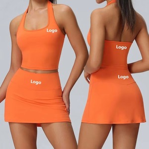 Jupe plissée personnalisée pour femme, taille haute, 2 en 1, sportive, pour la course à pied, le tennis, le paddle, le golf, le pickleball, avec poche - Product Image 5