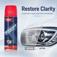 Kit de Restauration de Phares 4X : Liquide de Réparation, Nettoyant, Revêtement Polissant, Anti-Jaunissement, Anti-Oxydation, Anti-Rayures pour Entretien Automobile
