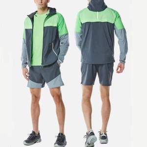 Ensemble short coupe-vent unisexe personnalisé en gros pour hommes – Short de jogging sur mesure en nylon et polyester, couleur personnalisable - Product Image 1