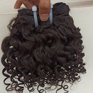 Lot de Cheveux Humains 100% Double Trame en Gros, Cheveux Vietnamiens Alignés dans le Sens de la Cuticule, Cheveux Birmans Bouclés Bruts, Extensions de Cheveux Naturels - Product Image 1