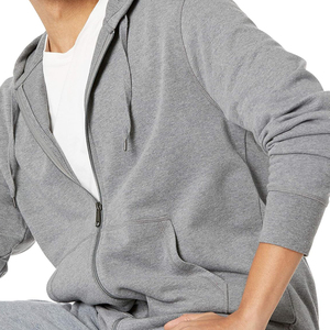 Sweat à capuche zippé pour homme, sport et décontracté, confortable et élégant, fermeture éclair intégrale, idéal pour la salle de sport, les activités de plein air et le quotidien, pas cher. - Product Image 3