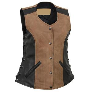 <b>Men</b> Leather <b>Waistcoat</b> New Design Fashionable Leather Vest Reasonable Price Custom Design Solid Color Breathable - Product Image 3