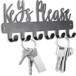 CIFbuy Elegante Portachiavi Moderno in Ferro Nero con Gancio Singolo da Parete per Ingresso, Ufficio, Casa - Ideale per Servizio di Ritiro Temu TikTok - Product Image 4