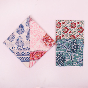 Bandana moderne 100 % coton à motif Paisley, foulard imprimé au bloc, textile teint à la main, turban rustique en coton - Product Image 3