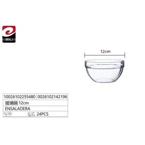 ENSALADERA de Vidrio de 12 cm de Calidad Premium, Diseño Minimalista para Fiestas, para Servir y Mostrar Alimentos - Product Image 1