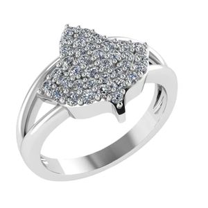 Iced Out Crystal Sterling Silver <b>Ring</b> Women Elegant Fashion Jewelry <b>Statement</b> <b>Ring</b> Silver Tone Accessory Gift Daily Wear - Product Image 1
