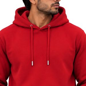 <b>Mens</b> <b>Red</b> Pullover <b>Hoodie</b> Long Sleeve Casual Sweatshirt Custom Logo Streetwear Sportswear Top Shoukat Apparel Manufacturer - Product Image 4