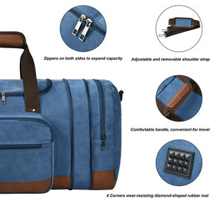 Sac de voyage personnalisé unisexe grande capacité, sac de sport imperméable pour la salle de sport, sac de sport avec compartiment pour chaussures - Product Image 5