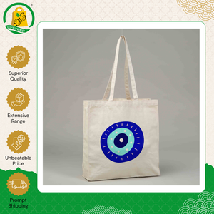 Bolsa de Compras de Lona de Algodón Orgánico Reciclado con Logotipo Personalizado de Alta Calidad y Nuevo Diseño para Mujer - Product Image 3