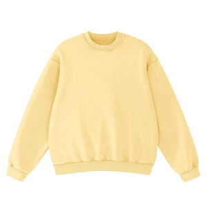 Sudadera Premium con Lavado Ácido y Bordado, Ecológica, con Logotipo Personalizado, OEM ODM, Cuello Redondo Vintage, Fabricante de Ropa al por Mayor - Product Image 1