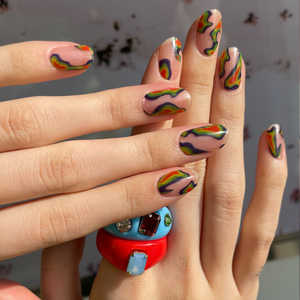 Coréen 100% Real Salon Quality Press on gel nails Gel Nail sticker manucure Wholesale Certified - Product Image 4