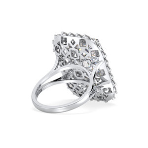 Bague solitaire REYES en or massif 14 carats avec diamant de laboratoire taille émeraude de 9,49 carats, bague de fiançailles fine pour femmes - Product Image 4