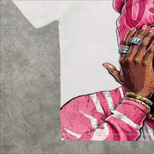 Camiseta de Algodón de Alta Calidad con Estampado Gráfico de Diamantes de Imitación, Lavado Ácido, Hombros Caídos, Estilo Urbano, Informal y a la Moda - Product Image 4