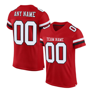 Maillot de football rétro américain personnalisé pour homme, impression de haute qualité, coupe ample en polyester, transferts thermiques pour t-shirts - Product Image 1