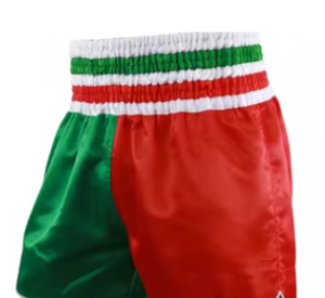 Shorts de boxe blancs pour hommes, taille mi-haute, avec bande latérale argentée, taille élastique, séchage rapide, décontractés, sportifs, 100% polyester PROFIT - Product Image 4