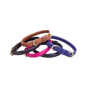 Saman คอสุนัขกลมหนังนิ่มคุณภาพพรีเมี่ยมส่งออกจากผู้ผลิต Saman ส่งออกทุกขนาด - Product Image 1