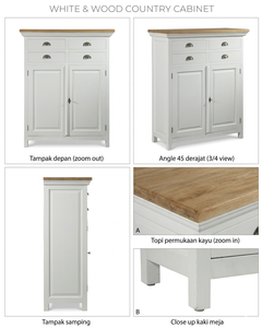 Gabinete Pequeño Gesya, Ecológico, Duradero, de Madera Maciza, Ahorra Espacio, Estilo Escandinavo, Acabado Natural, Almacenamiento para Sala de Estar - Product Image 6