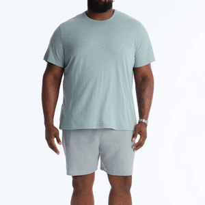 Men's Plain Cotton <b>Tshirt</b> Oneck Short Sleeve Trendy Design Solid Color Casual Wear Oversized Drop Shoulder Men Solid <b>Tshirt</b> 2026 - Product Image 2