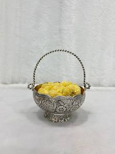 Fine Carving Handled Decorative Basket - Product Image 3