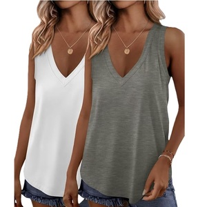 Tank <b>Top</b> Export Women's Solid Color Cotton Comfortable <b>Sleeveless</b> Casual Shirt Soft Breathable Lightweight <b>Summer</b> <b>Top</b> for Women - Product Image 6