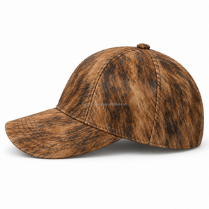 Casquettes en cuir de vachette à poils - Haute qualité, tailles personnalisées, unisexe, quatre saisons, service OEM avec tissu standard - Product Image 4