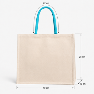 กระเป๋าผ้าแคนวาส 300 GSM สำหรับโปรโมชั่น พร้อมหูหิ้วบุนวม เหมาะสำหรับโปรโมชั่นขายปลีก แคมเปญองค์กร รับทำโลโก้ตามสั่ง ขายส่ง ODM - Product Image 3