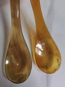 ช้อนน้ำผึ้งทำจากเขาควายธรรมชาติสุดหรู สำหรับกาแฟ ชา ภาชนะบนโต๊ะอาหาร ชุดช้อนสำหรับรับประทานอาหาร - Product Image 6