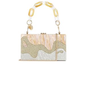 Pochette pour femme artisanale de qualité supérieure en résine et cristal, accessoire de mode - Product Image 5