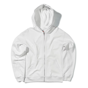 Sudadera con capucha extragrande con cremallera para mujer 2026 – Sudadera de forro polar grueso con cremallera completa – Chaqueta de invierno personalizable en blanco - Product Image 1