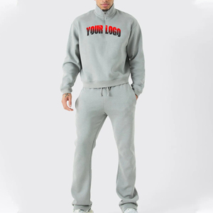 Conjuntos de sudaderas con capucha y pantalones deportivos al por mayor a bajo precio, diseño OEM, chándal informal hecho a medida, 100% algodón - Product Image 1