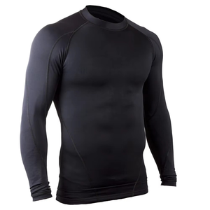 <b>Customized</b> <b>Design</b> Printed Anti-UV Eco-Friendly Moisture Wicking Rash Guard Men's <b>Compression</b> <b>Shirt</b> Front Spandex/Polyester 220g - Product Image 3