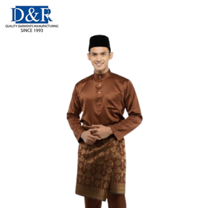 Meilleures ventes : Sarong islamique Pelikat pour hommes, OEM malaisien, vêtement traditionnel musulman, tissu de prière en polyester, pour mariage, style malais et indonésien - Product Image 3