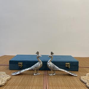 ARTESANÍA METÁLICA: PÁJARO PAJUÍN BAÑADO EN PLATA CON EMPAQUETADO EN CAJA DE TERCIOPELO PARA REGALO - Product Image 5