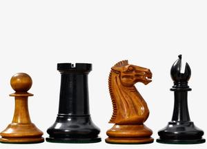 Pièces d'échecs Nathaniel Cooke 1849 Staunton, 4,5 cm, en ébène et bois de boxwood, ensemble de collection, au meilleur prix - Product Image 6