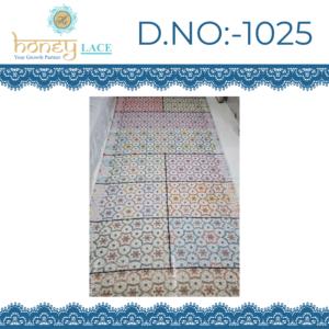 Tela de Chifón Chinon Sin Tejer HONEY LACE Premium, Estampada con Flores/Adornos de Cuentas, para Vestidos de Novia, Prendas Femeninas, Suave, Peso Medio - Product Image 2