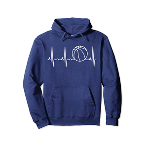 เสื้อฮู้ดบาสเก็ตบอลสีน้ำเงินรอยัลสำหรับผู้ชายพร้อมดีไซน์ลายตัวอักษรที่กระเป๋าหน้าชุดกีฬาลำลองทรงพอดีตัวสำหรับฤดูใบไม้ร่วง - Product Image 6