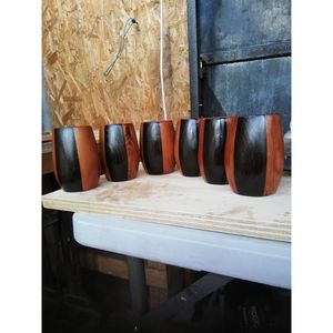 Mug en bois naturel artisanal pour articles promotionnels de haute qualité par RR ENTERPRISES Inde - Product Image 4