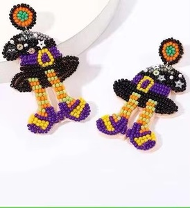 Pendientes HEART de Estilo Étnico con Cuentas, Hechos a Mano, Bohemios, Coloridos y Largos, Nueva Llegada - Product Image 4