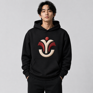 Sudadera con Capucha para Hombre, Diseño Moderno con Estampado en Relieve, 100% Algodón, Invierno, Gráficos en Relieve, Cómoda, Estilo Urbano, Fin de Semana - Product Image 1