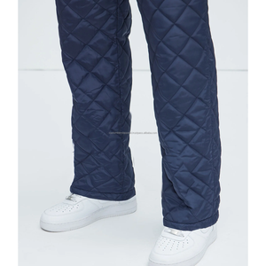 Pantalon de survêtement 100% Nylon, taille mi-haute, vintage, hiver, coupe droite, tricoté, ample, respirant, écologique, avec cordon de serrage - Product Image 2