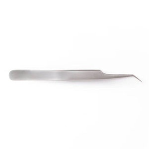 Pince à épiler professionnelle en acier inoxydable avec logo personnalisé, design gratuit, volume, marque privée, poignée confortable pour cils - Product Image 1