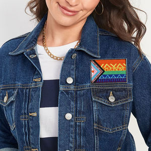 Wholesale Custom Embroidery Patches Embroidered Woven Badge Iron On Sew On <b>Applique</b> Personalized Patches for Bags Hats Jackets - Product Image 4