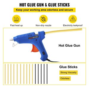 Kit de reparación de abolladuras sin pintura de 98 piezas, tablero deflector LED, lengüetas extractoras de pegamento, equipo de reparación de carrocería para abolladuras de puerta menores, golpes de puerta - Product Image 6