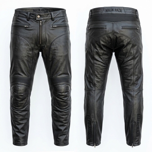 Pantalon de moto en cuir véritable extensible Accordion pour homme et femme, coupe personnalisée, course sur circuit - Product Image 5