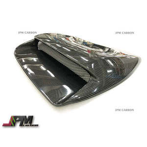 JPMCarbon Nouvelle prise d'air de capot en fibre de carbone pour WRX STI 2015-2021, grille noire à visser avec vis, pour rétrofit/amélioration - Product Image 3
