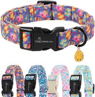 Collier pour chien solide, réglable avec boucle, pour petites races, confortable, style luxueux, toutes saisons, 100% coton, pour l'entraînement