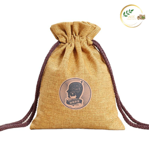 Bolsas de Yute Rústicas Hechas a Mano para Granos de Café con Cierre de Cuerda para Empaque de Café Orgánico - Product Image 2