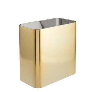 Paquete de 2 Cubos de Basura Geométricos Blancos de Plástico, Cubo de Basura Poligonal Facetado, Cesto de Basura Moderno para Oficina y Baño - Product Image 4